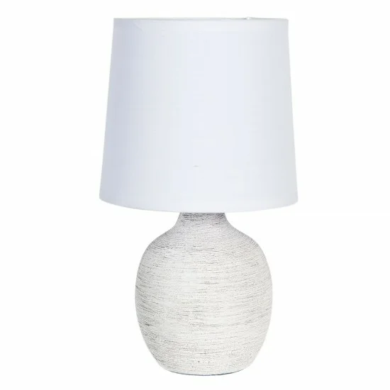 Bordlampe med Str. Ø cm - 1*40W Hvid, keramik