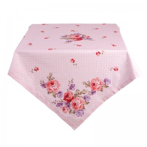 Borddug pink med roser 150*250 cm Borddug pink med roser 150*250 cm