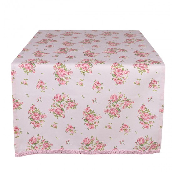 Borldøber i lyserød med blomster 50x140 cm Sweet roses Borldøber i lyserød med blomster 50x140 cm Sweet roses