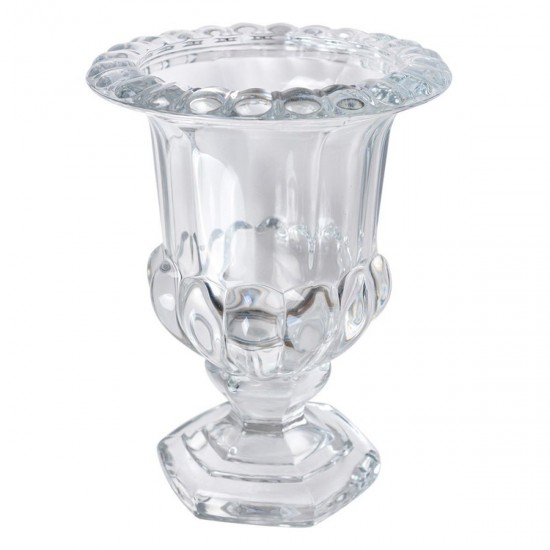 Glas vase i fransk pokal stil H20cm