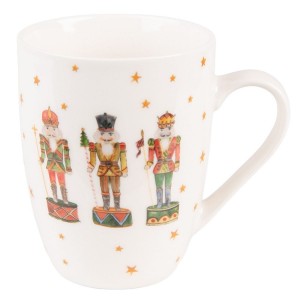 Krus med nøddeknækker Beige H10cm/300ml Krus med nøddeknækker Beige H10cm/300ml