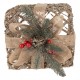 Gave med LED Guldfarvet H30cm Gave med LED Guldfarvet H30cm