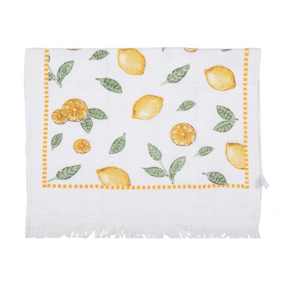 Gæstehåndklæde med citroner 40x66 cm Gæstehåndklæde med citroner 40x66 cm