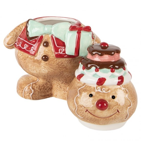 Opbevaringsglas Julefigur H24 cm