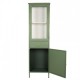 Skab med låger og skuffe Grøn metal H184cm Skab med låger og skuffe Grøn metal H184cm