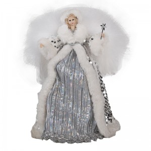 Dekorationsengel - treetopper Glitter 28cm