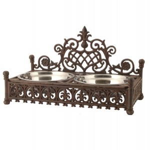 Foder Skål til kæledyr 46x25x27 cm / 2x800 ml