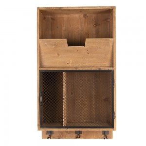 Hylde med rum og knager H71cm Hylde med rum og knager H71cm