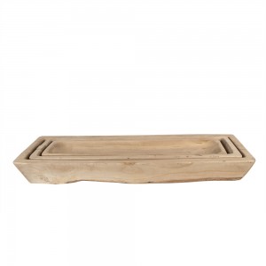 Fad (sæt med 3) 70x20x9 / 66x15x7 / 61x11x6 cm
