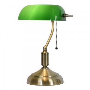 Bordlampe grøn 27x17x41 cm E27/max 1x60W Bordlampe grøn 27x17x41 cm E27/max 1x60W