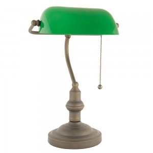 Bordlampe grøn 27x40 cm E27/max 1x60W Bordlampe grøn 27x40 cm E27/max 1x60W