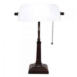 Bordlampe hvid 26x16x40 cm E27/max 1x40W Bordlampe hvid 26x16x40 cm E27/max 1x40W