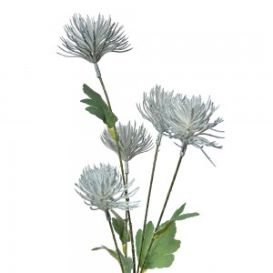 Dekorationsgren blå med blomster H70cm Dekorationsgren blå med blomster H70cm