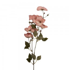 Gren med 8 rosa blomster 80cm - kunstig blomst