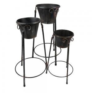 Planteholder stående (sæt med 3) 38x38x79/36x34x61/28x27x49 cm Planteholder stående (sæt med 3) 38x38x79/36x34x61/28x27x49 cm