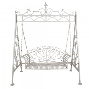 Have Gynge i metal Hvid B173cm