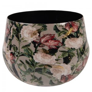 Potte med blomster Ø13x10 cm