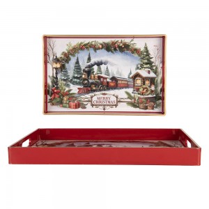 Bakke med julemotiv 41x26cm