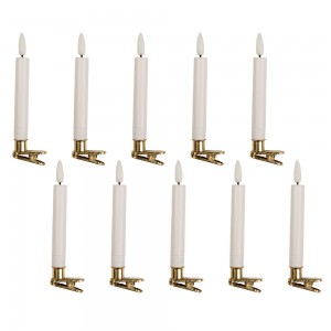 LED Lys med clips H14cm sæt med 10 stk. LED Lys med clips H14cm sæt med 10 stk.