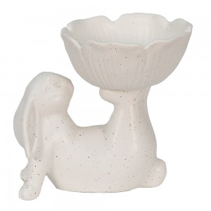 Dekoration kanin med skål 15x11x14 cm Dekoration kanin med skål 15x11x14 cm