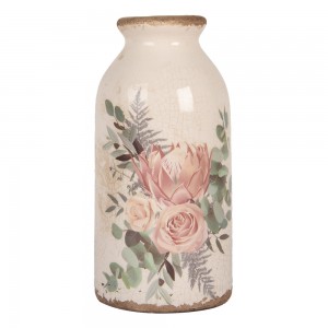 Vase med blomstermotiv H16 cm Vase med blomstermotiv H16 cm
