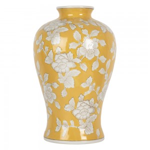 Vase gul Ø19xH32 cm