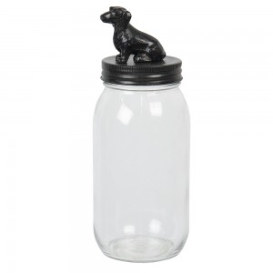 Opbevaringsglas med låg til godbidder H22cm Opbevaringsglas med låg til godbidder H22cm