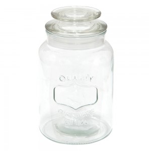 Opbevaringsglas med låg 11x19 cm Opbevaringsglas med låg 11x19 cm