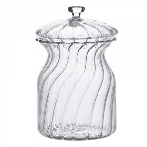 Opbevaringsglas med låg 9x15 cm Opbevaringsglas med låg 9x15 cm