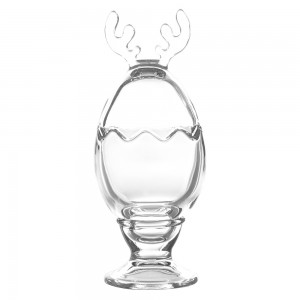 Todelt påskeæg i glas 8x21 cm Todelt påskeæg i glas 8x21 cm