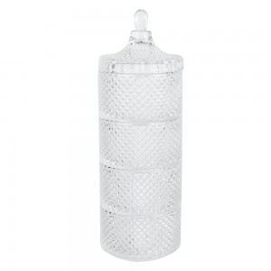 Opbevaringsglas med låg 10x25 cm Opbevaringsglas med låg 10x25 cm