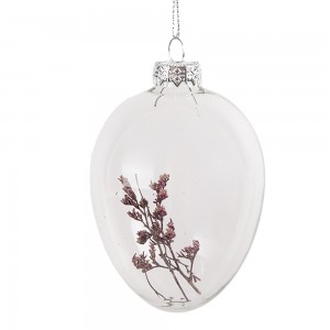 Dekorationsvedhæng æg 7x10 cm Dekorationsvedhæng æg 7x10 cm