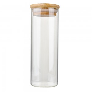 Opbevaringsglas med låg 5x16 cm Opbevaringsglas med låg 5x16 cm