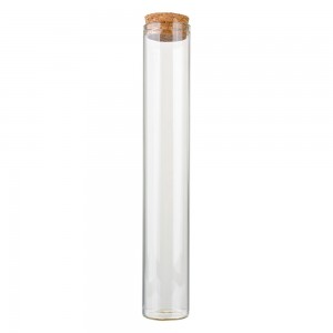 Opbevaringsglas med kork låg 3x18 cm Opbevaringsglas med kork låg 3x18 cm