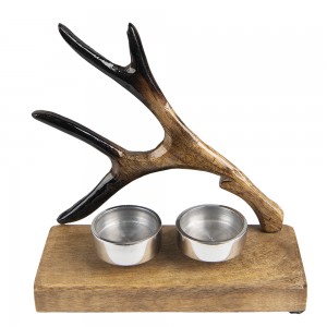 Fyrfadslysholder 17x7x17 cm Fyrfadslysholder 17x7x17 cm