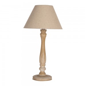 Bordlampe med skærm Brun H50 cm  Bordlampe med skærm Brun H50 cm
