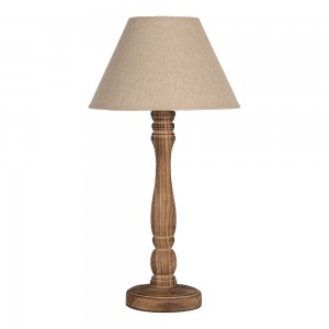 Bordlampe med skærm Brun H50 cm  Bordlampe med skærm Brun H50 cm
