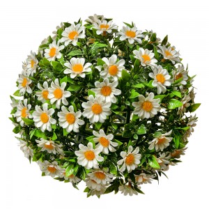 Dekorationskugle kunstig blomstermarguerit Ø22 cm Dekorationskugle kunstig blomstermarguerit Ø22 cm