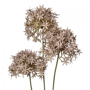 Kunstig blomst lilla Allium H62cm Tre blomster på en stilk Kunstig blomst lilla Allium H62cm Tre blomster på en stilk
