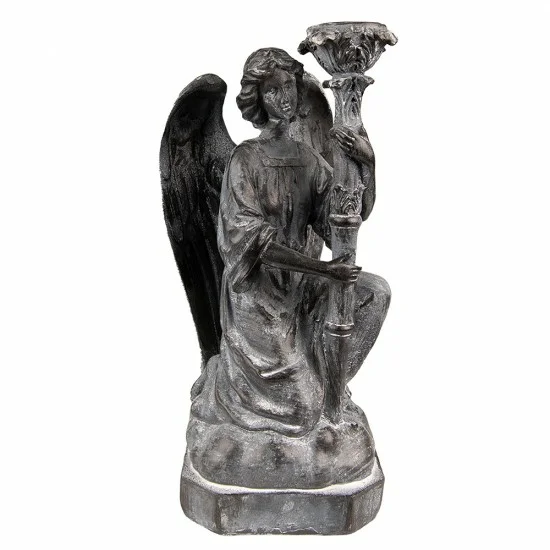 Lysestage engel cm 15x14x29 cm Farve: Materiale: Polyresin