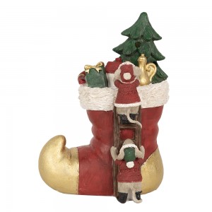 Julefigur - Mus i støvle 19 cm Julefigur - Mus i støvle 19 cm