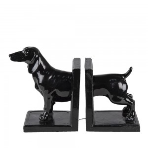 Bogstøtte (2) hund 25x9x15 cm Bogstøtte (2) hund 25x9x15 cm