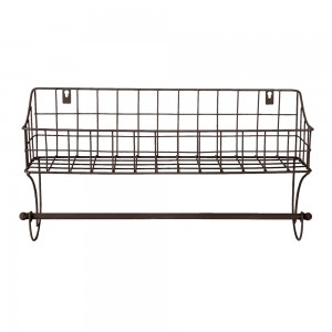 Håndklædeholder med kurv B44cm Håndklædeholder med kurv B44cm