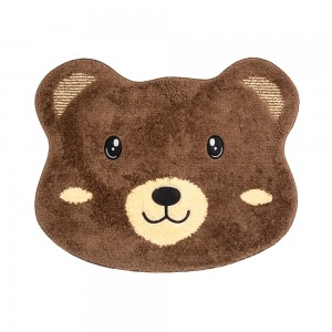 Bademåtte brun bamse 48x60cm Bademåtte brun bamse 48x60cm