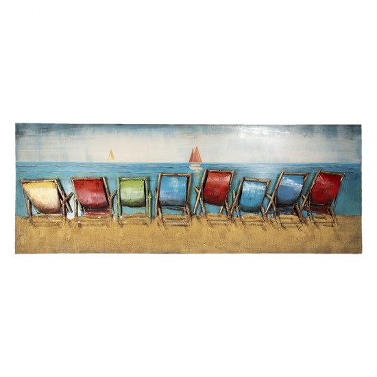 Billede strandstole 160x7x60 cm
