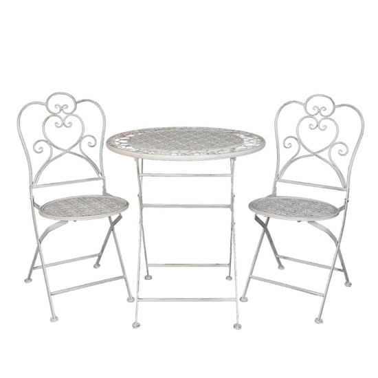 Bord + 2 stole 70x75 / 42x39x93 cm Bord + 2 stole 70x75 / 42x39x93 cm