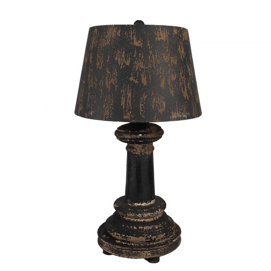 Bordlampe brun metal H64cm Bordlampe brun metal H64cm