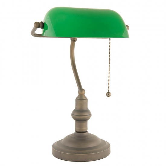 Bordlampe grøn 27x40 cm E27/max 1x60W
