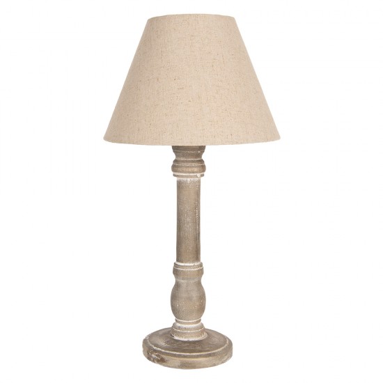 Bordlampe med skærm Brun H45 cm Bordlampe med skærm Brun H45 cm