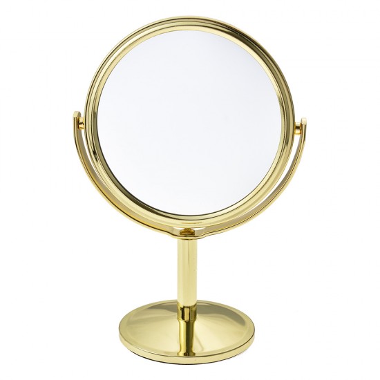 Bordspejl 11x17 cm guldfarvet